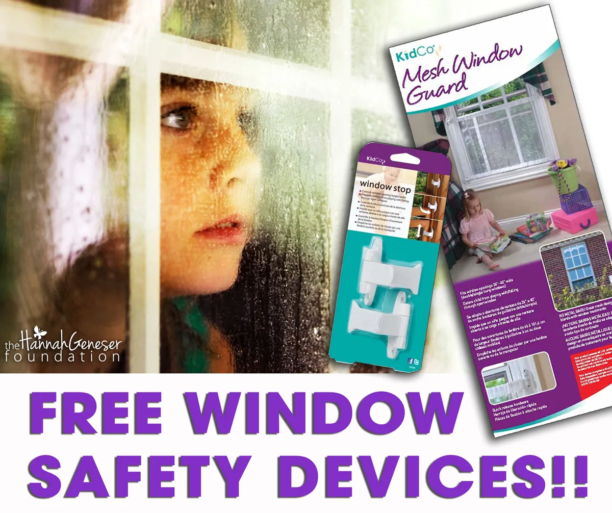 Fifth-anniversary Window Safety Day event with free window-safety devices distributed to families.